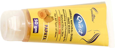 

Quest Herbal Natural Glow Face Wash Papaya Face Wash(50 g)