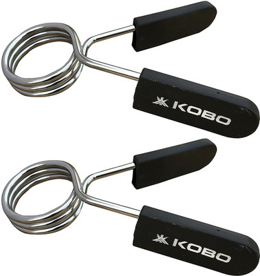 

Kobo Oc-2 Steel Barbell Rod Collar (Chrome) Hand Grip/Fitness Grip(Grey, Black)