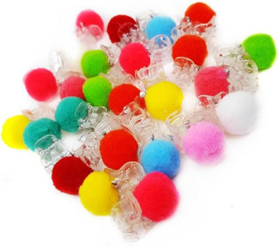 

INAAYA New POM POM Style Hair Accessories For Baby Girls & girls | Kids hair Clips Hair Clip (Multicolor) Hair Pin(Multicolor)