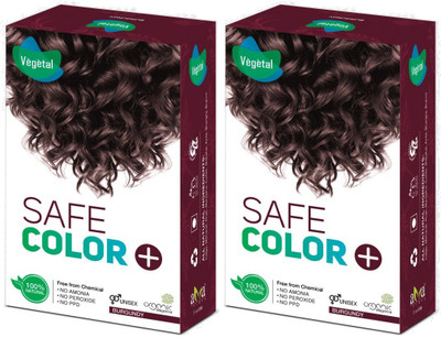 

Vegetal Safe Colour (100 gm × 2) Hair Color(Dark Brown Pack Of 2)
