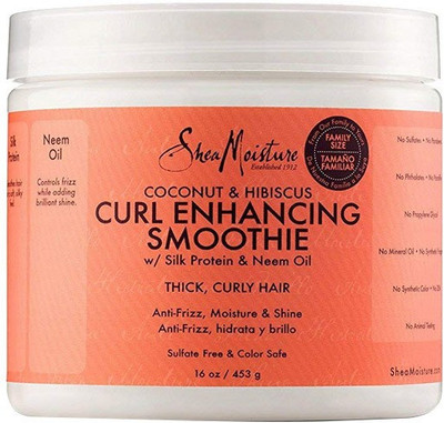 

Shea Moisture Coconut and Hibiscus Curl Enhancing Smoothie | Family Size | 16 oz. Cream(453 g)
