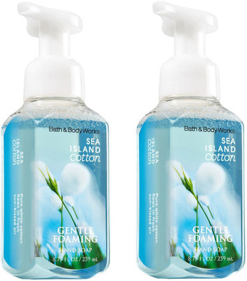 

Bath & Body Works Gentle Foaming Hand Soap, Sea Island Cotton (2-Pack)(259 ml, Bottle, Pack of 2)