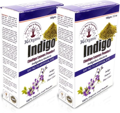 

3G Organic Indigo Leaf Powder Organic Pack of 2 Combo(200 g)