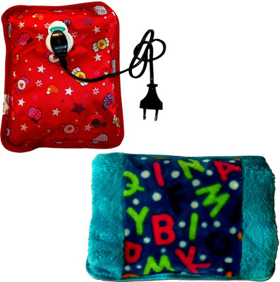 

OYD Super Deluxe Combo X-33 Pack Of 2 Electric Hot water Bag( Multicolor) Electric Velvet Fur and electric 1 L Hot Water Bag(Multicolor)