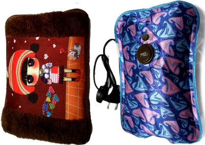 

OYD BEST QUALITY GEL WARM BAG (LONG LASTING HEATING) PACK OF 2 (MULTICOLOR) ELECTRIC VELVET FUR AND electric 1 L Hot Water Bag(Multicolor)