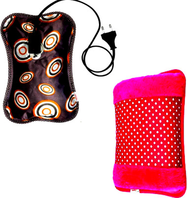 

OYD Electric Heat Bag Hot Water Bottle Pouch (Multi-Color) 2 Pack of Electric Fur and electric 1 L Hot Water Bag(Multicolor)