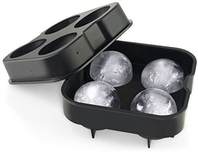 

Swarish Ice Ball Maker Mold - 4 Ice Balls -Premium Round Spheres Tray Ice Maker