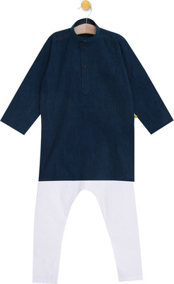 Aomi Boys Festive & Party Kurta and Pyjama Set(White Pack of 1) Flipkart