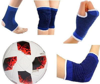 

M ART TELI STAR RED FOOTBALL ALL WITH NEE,ANKLE,PALM,ELBOW COMBO(KIT) FOOTBALL SIZE 5 Football Kit