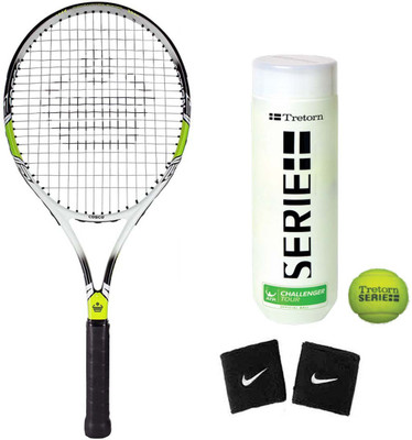 

Cosco Action 2000D ( Senior Size ) Tennis Racquet ( Color on Availability) with Tennis Ball " Tretorn Serie " 2 Band Tennis Kit