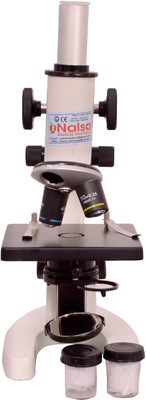 

Nalsa Student Compound Microscope 2 Lenses (Magnification 100X-675X) with 10X and 15X Wide Field Eyepieces Kit(White)