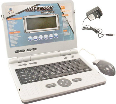 

mega shine Laptops & Tablets Notebook Computer 30 Activities & Games Including Mouse and Adopter For Kids(Blue)