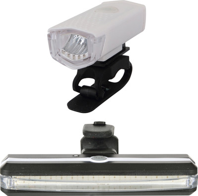 

Dark Horse Bicycle USB 3 Mode 300 LM Front Light & 6 Modes LED USB Tail Light LED Front Rear Light Combo(White)