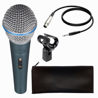 

VGS MARKETINGS Beta 58A Dynamic Vocal Karaoke Microphone With 3.5mm Mic with 3.5mm connector Beta-58A Multi-Purpose Microphone with XLR to Cable MIC XLR CABLE CONNECTOR(Grey)
