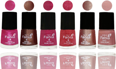 

FABIA Rich Toxic Free Perfection Shine Nail Polish Set of 6 (239201849) Pink-Light Coffee-Magenta-Shock Pink Light-Light Nude-Shrimp Pastell(Pack of 6)