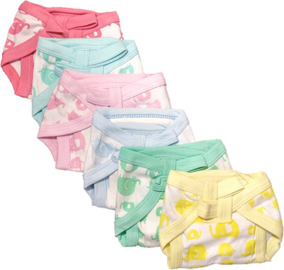 

Baby Shopiieee baby cotton nappy for 3-6 months babies nappy, printed nappies - Pack of 6, Multicolor