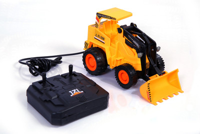 

Tiny's World Wired Remote Control Battery Operated JCB Crane Truck Toy(Multicolor)
