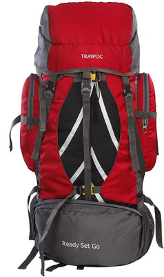 TRAWOC HK4-R-Trekking Bag Hiking Backpack Travel Rucksack - 60(Red)