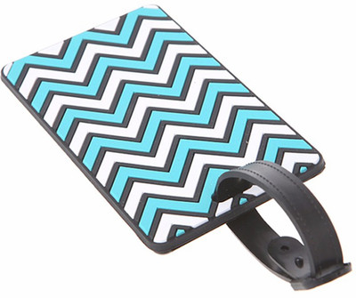

Rangoli ® Luggage Bag Tag Luggage Tag(Blue, Black), Black;blue