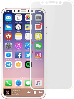 GADGETSMORE Edge To Edge Tempered Glass for Apple iPhone X(Pack of 1)
