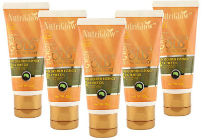

NutriGlow 5 Deep exfoliating gold ( scrub+pack) Scrub(50 g)