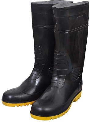 RE-FOX GUMBOOT Boots For Men(Black)