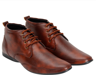 

Style Height High ankle office Shoes Derby For Men(Brown, Copper