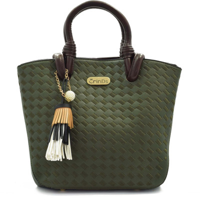 

Crinds Women Casual Green Leatherette Sling Bag