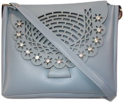 

zilmil Girls Casual Grey Leatherette Sling Bag