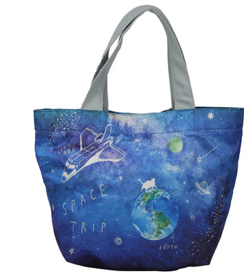 

BMR Women Casual Blue Silk Hand-held Bag