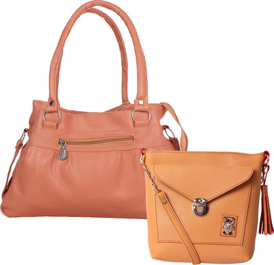 

Element Cart Women Casual, Evening/Party, Formal Tan, Yellow PU Sling Bag