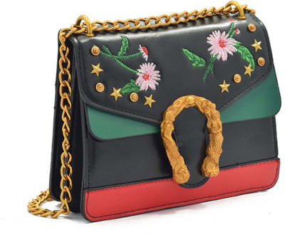

Crinds Women Casual Multicolor Leatherette Sling Bag