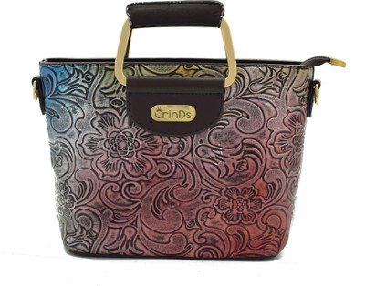 

Crinds Women Casual Multicolor Leatherette Hand-held Bag