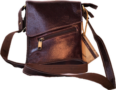 

Leatherbakkam Women Casual Brown Genuine Leather Sling Bag