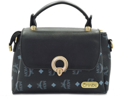 

Crinds Women Casual Blue Leatherette Sling Bag