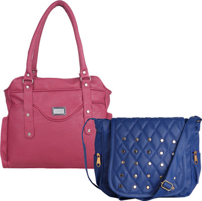 

Element Cart Women Casual, Evening/Party, Formal Pink, Blue PU Sling Bag, Blue;pink