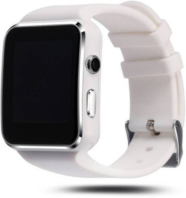 

sourceindiastore Bluetooth Smart Watch Dz09 Compatible With All 3G , 4G Phone With Camera And Sim Card Supports White Smartwatch Smartwatch(White Strap Free Size)