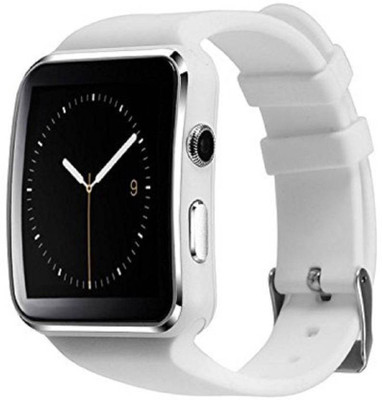 mobifox A great Stylish, comfortable, white, Black Smartwatch (White Strap Free size) white Smartwatch(White Strap Free size)