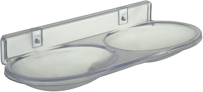 

Spiry Abs Ovel Double Soap Dish Soap holder Combo(CLEAR)
