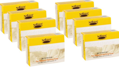 

Nature's Essence Lacto Tan Clear Fairness Soap-Pack of 8 Natures Essence(75 g, Pack of 8)
