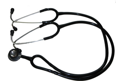 

NSC Lub Dub Platinum 3 Dual Head Teaching for Doctors, Paramedics, Nursing Students Aluminum Anodized Chest Piece Acoustic Stethoscope(Black)