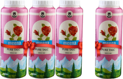 

Meena Products Meena Pure Talcum (125gm, Pack of 3) + 1(125 g)