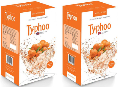 

Typhoo PACK OF 2 ORANGE SPICER 25 Masala Tea Bags Box(100 g)