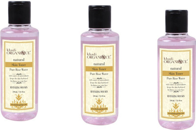

Khadi Organique KhadiOrganique Pure rose water skin toner -Pack of 3(300 ml)