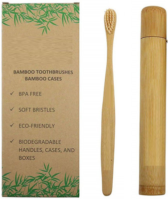 

OXGENTA ® Biodegradable Organic Natural Bamboo Handle Charcoal Toothbrush Ultra Soft Toothbrush(Pack of 30)