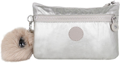

Kipling Cosmetic Pouch(Silver), Silver beige