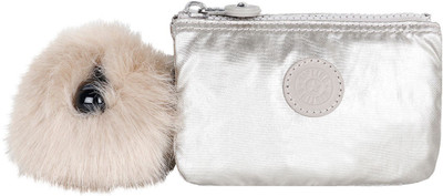 

Kipling Cosmetic Pouch(Silver), Silver beige