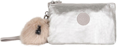 

Kipling Cosmetic Pouch(Silver), Silver beige