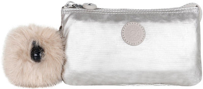 

Kipling Cosmetic Pouch(Silver), Silver beige
