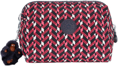 

Kipling Cosmetic Pouch(Pink), Pink chevron bl
